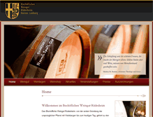 Tablet Screenshot of bischoefliches-weingut.de